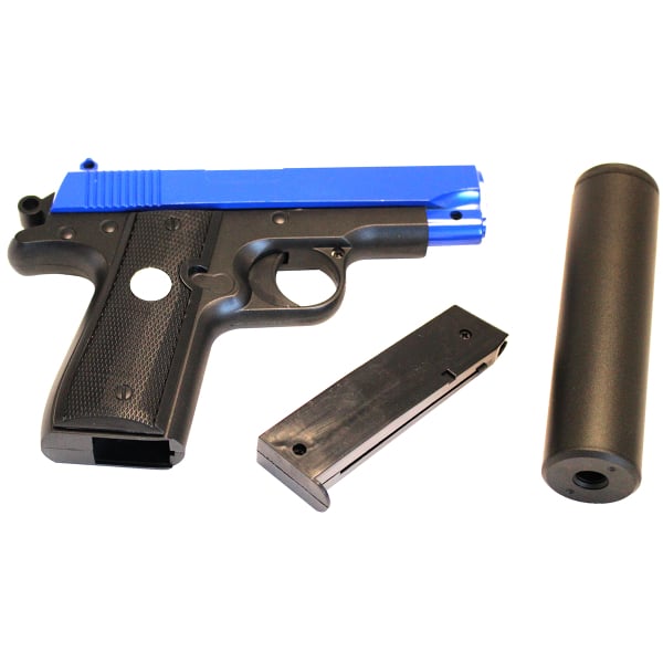 Galaxy G2A Spring Airsoft Pistol With Silencer | BB Gun