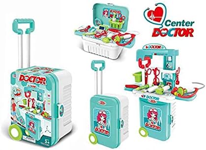 3in1 Little Doctor Set Trolley Playset, Toy Briefcase ,Medical Set ,Children's Doctor Educational Toy