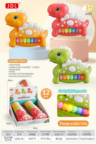 Dinosaur Piano Toy | Flashing Lights & Music