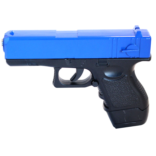 Galaxy G16 Metal Spring Airsoft Pistol – Two Tone Black/Blue | 9 Round Magazine