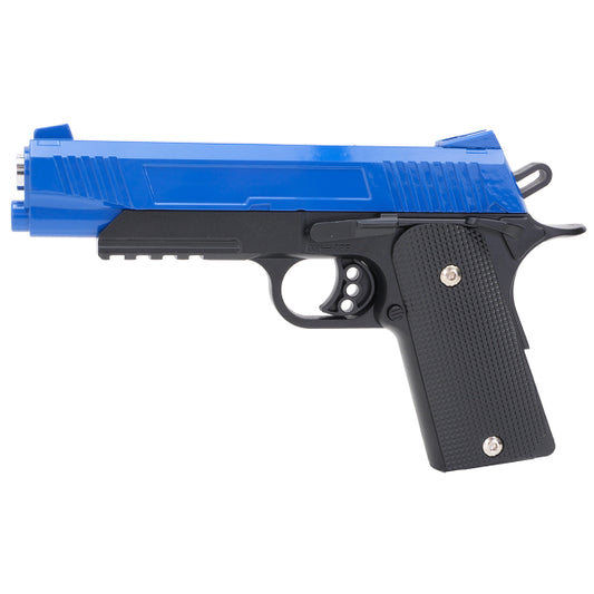 Galaxy G38 Metal Alloy Spring Airsoft Pistol – Two Tone Blue/Black | BB Guns
