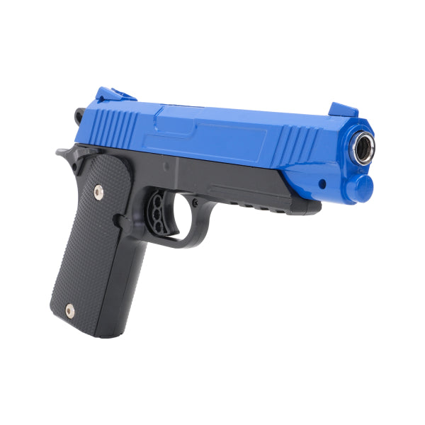 Galaxy G38 Metal Alloy Spring Airsoft Pistol – Two Tone Blue/Black | BB Guns
