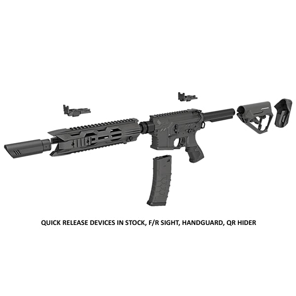 HB202 HFC TACTICAL AEG AIRSOFT RIFLE BLACK