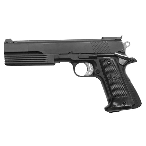 HFC HG125 Gas Airsoft Pistol – Black | Full Metal 6mm BB | Non-Blowback