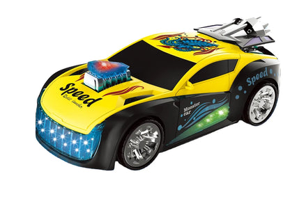 Racing Car for Children's Electric Universal Rocket Car with Music Light