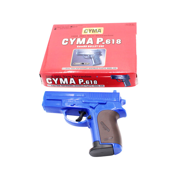 CYMA P618 Spring Airsoft Pistol – Two Tone Black/Blue | BB Guns