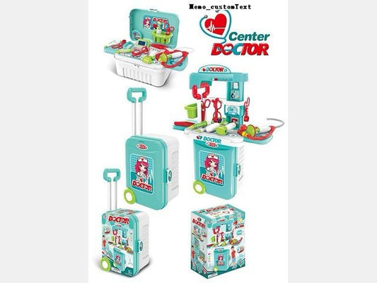 3in1 Little Doctor Set Trolley Playset, Toy Briefcase ,Medical Set ,Children's Doctor Educational Toy