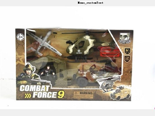 Combat Force 9-Set of Armed Forces Toys for Kids