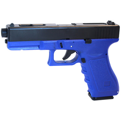 CYMA ZM17 Spring Airsoft Pistol Metal Slide – Two Tone Black/Blue | BB Guns
