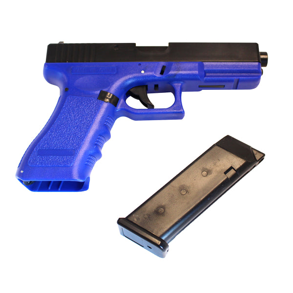 CYMA ZM17 Spring Airsoft Pistol Metal Slide – Two Tone Black/Blue | BB Guns