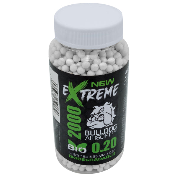 Extreme Bulldog 0.20g Bio Airsoft BB Pellets – 2000 Rounds