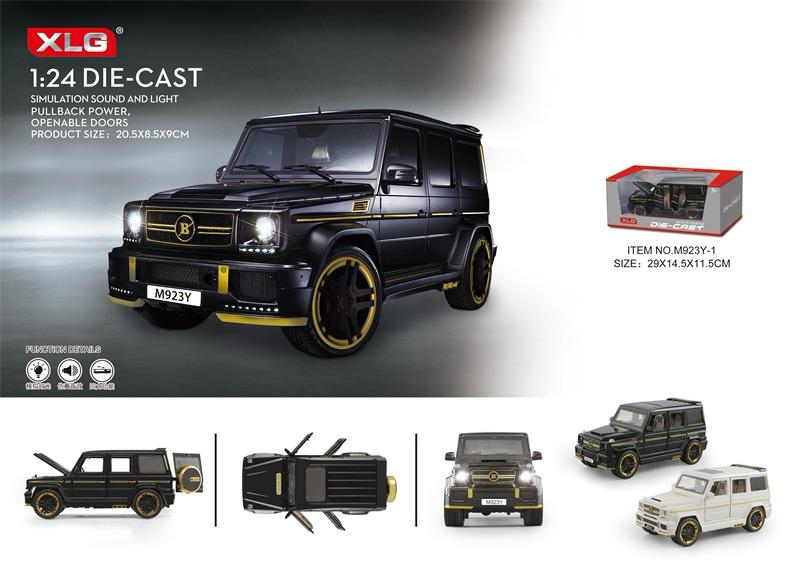 Die-Cast SUV Model Car Toy with Lights, Sound & Opening Doors