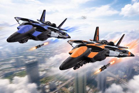 Drone Thunder Combat Flight RC Drone Toy with WiFi Camera & Shooting Feature