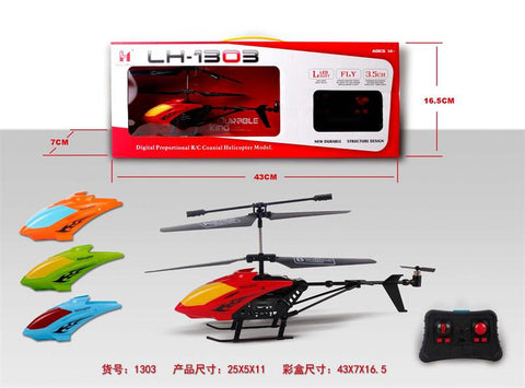 Digital Proportional RC Coaxial Helicopter Toy with LED Light