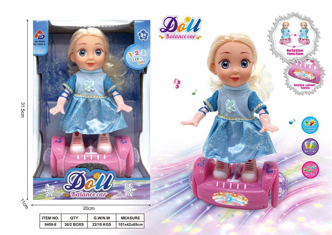 Musical Doll Balance Car with Lights & Music Toy